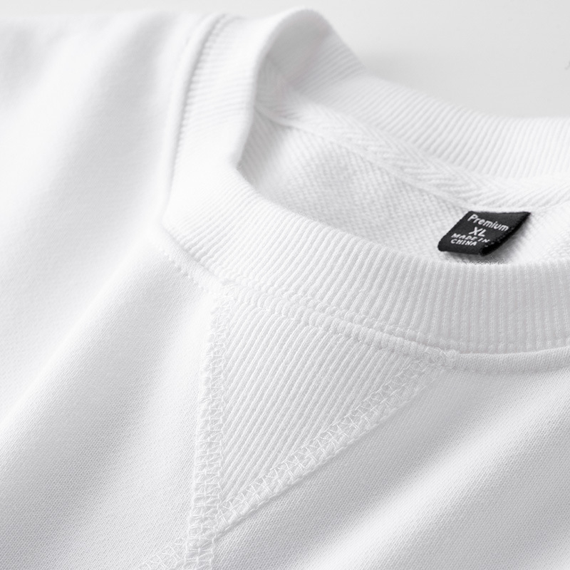 Voľno-strihová bavlnená mikina, okrúhly výstrih, dlhé rukávy, 301–350 g