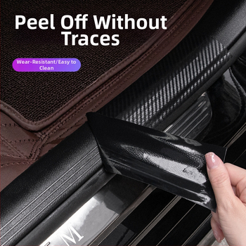 Automašīnas sliekšņa aizsardzības lente – akrils, modelis WE-0808, universāls, biezums 0,4 mm