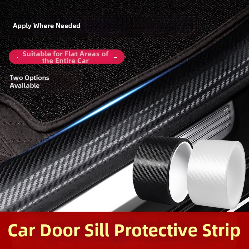 Automašīnas sliekšņa aizsardzības lente – akrils, modelis WE-0808, universāls, biezums 0,4 mm