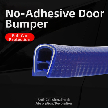 Auto U-veida blīvējuma lente, PVC+metāls, universāla saderība, modelis Bumper strip 1, Crazy Yao