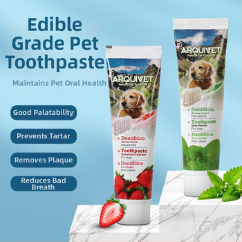 ARQUIVET súprava na zuby pre domáce zvieratá – starostlivosť o ďasná, svieži dych, odstraňovanie škvŕn, odstraňovanie zubného kameňa (ARQUIVET; Fresh breath; Gum care; Remove stains; Remove calculus)