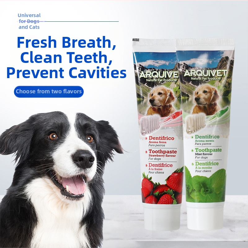 ARQUIVET súprava na zuby pre domáce zvieratá – starostlivosť o ďasná, svieži dych, odstraňovanie škvŕn, odstraňovanie zubného kameňa (ARQUIVET; Fresh breath; Gum care; Remove stains; Remove calculus)