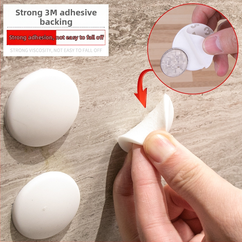 Silicone durų buferiai (10 vnt) – lipnūs montavimas, sienų ir durų rankenų apsauga, atsparūs dėvėjimuisi, atsparūs korozijai, atsparūs aukštoms temperatūroms