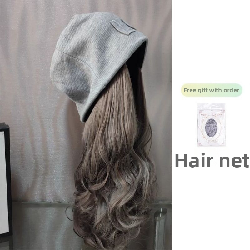 Parochňa Stacked Hat Aoki pre ženy, Proteínový hodváb, dlhé kučery, prirodzený štýl