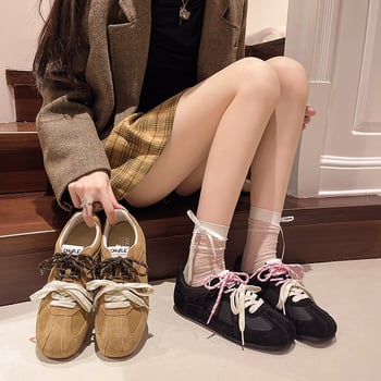 Naiste treeningkingad - Ülemine materjal: Super fiber; Sisetald: Tekstiil; Põhi: Kumm; Sidumine: Nöörid; Kontsa kõrgus: lame