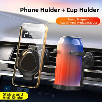 Auto kokkuvolditav joogitoe hoidik õhuavade jaoks magnetfunktsiooniga | Materjal: ABS + magnet | Mudel Y-918 | Ühilduv õhuavadega