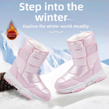 Unisex členkové čižmy – vrchný materiál mikrovlákno a nepremokavá látka, voľný štýl, pre deti 4–16 rokov