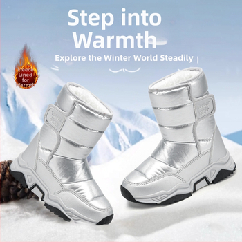 Unisex členkové čižmy – vrchný materiál mikrovlákno a nepremokavá látka, voľný štýl, pre deti 4–16 rokov