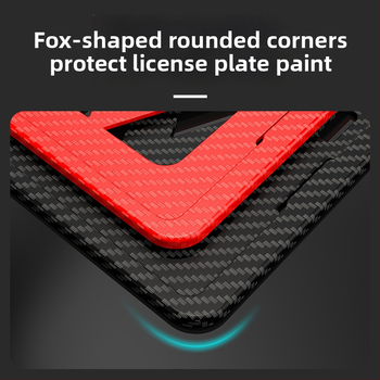 Рамка за регистрационен номер на автомобил, ABS пластмаса, универсална, персонализирана обработка, за фиксиране на регистрационен номер