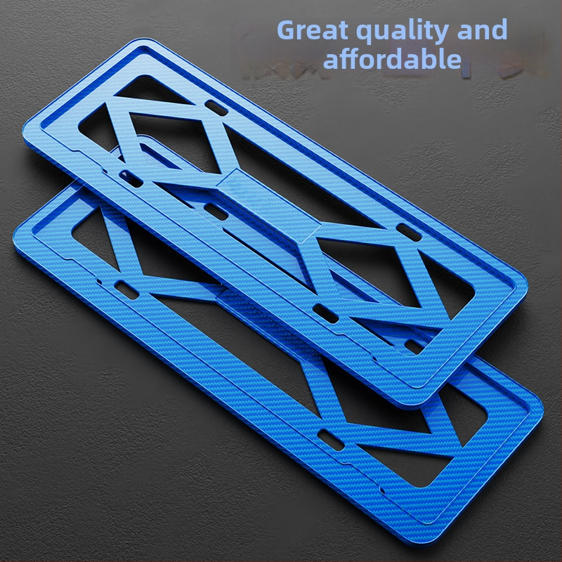 Рамка за регистрационен номер на автомобил, ABS пластмаса, универсална, персонализирана обработка, за фиксиране на регистрационен номер