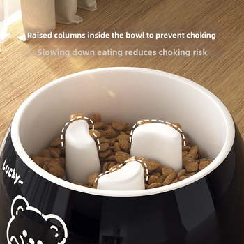 Μπολ σκύλου για αργό φαγητό από μελαμίνη, μάρκα Hippie dog, εξοπλισμός ταΐσμού κατοικίδιων, με αντιανατροπή