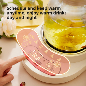 Health Pot XF-200 — kapacita 1–1,5 L, výkon 600 W, 220 V, telo z borosilikátového skla