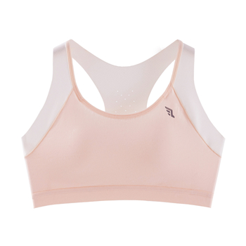 Športová podprsenka v štýle vesty pre dievčatá, 100% bavlna, plný košíček, tenký tvarovaný košíček, pevné dvojité ramienka, priedušná a odvádza pot