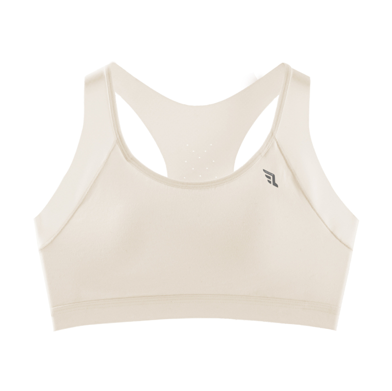 Športová podprsenka v štýle vesty pre dievčatá, 100% bavlna, plný košíček, tenký tvarovaný košíček, pevné dvojité ramienka, priedušná a odvádza pot