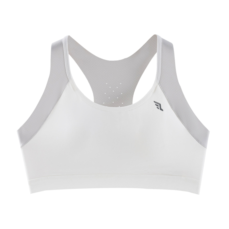 Športová podprsenka v štýle vesty pre dievčatá, 100% bavlna, plný košíček, tenký tvarovaný košíček, pevné dvojité ramienka, priedušná a odvádza pot