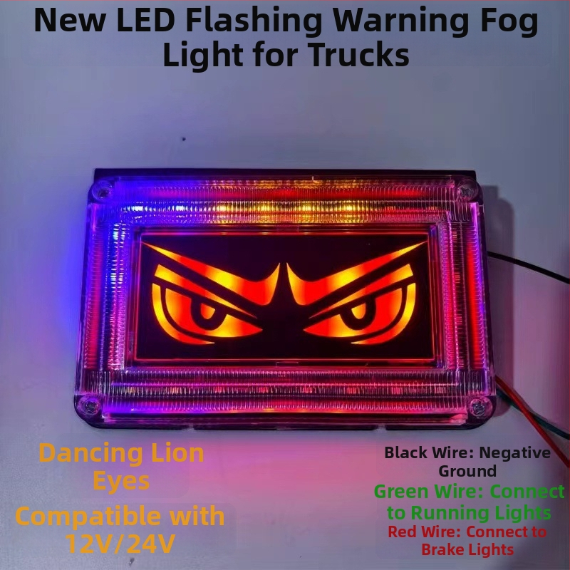 Zadné LED hmlové svetlo pre nákladné automobily a dodávky, 12/24V, 10W, 5000 lm, 5000K