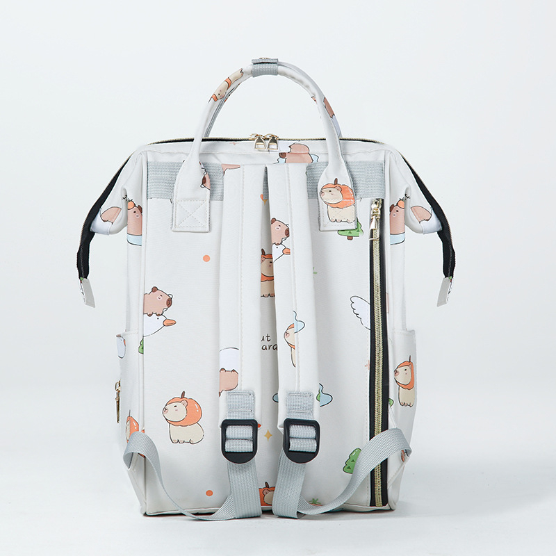 Ruksak za majku i dijete s višestrukim pretincima, velik kapacitet (Oxford tkanina; životinjski uzorak; svjež i sladak stil; izuzetno lagan; izoliran)