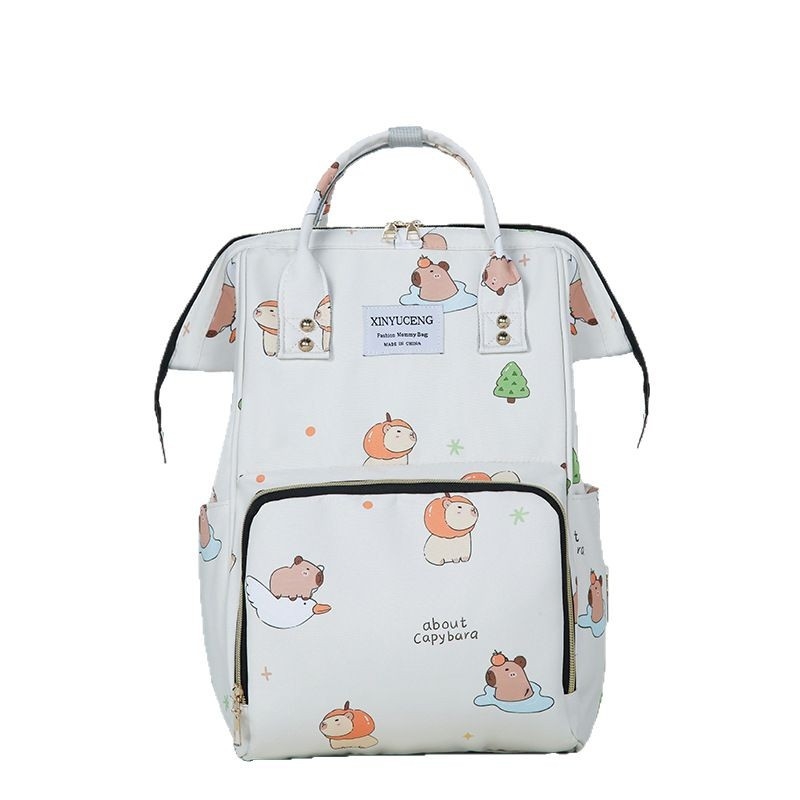 Ruksak za majku i dijete s višestrukim pretincima, velik kapacitet (Oxford tkanina; životinjski uzorak; svjež i sladak stil; izuzetno lagan; izoliran)