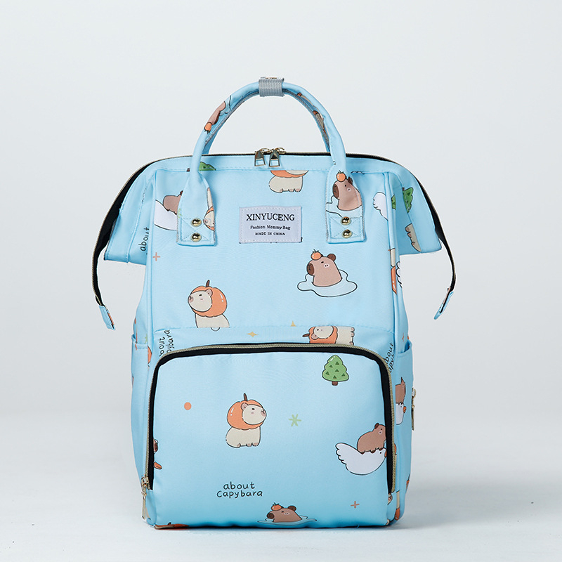 Ruksak za majku i dijete s višestrukim pretincima, velik kapacitet (Oxford tkanina; životinjski uzorak; svjež i sladak stil; izuzetno lagan; izoliran)