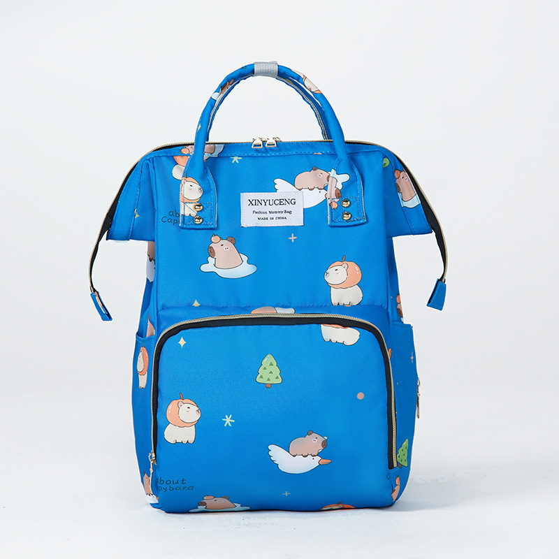 Ruksak za majku i dijete s višestrukim pretincima, velik kapacitet (Oxford tkanina; životinjski uzorak; svjež i sladak stil; izuzetno lagan; izoliran)