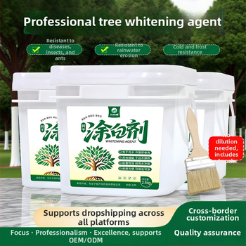 Biely náter na kmeň stromu – odpudzovač hmyzu a ochrana proti mrazu pre ovocné stromy, tekutý náter, model SD8