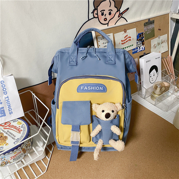 Ženski ruksak u korejskom stilu s pejzažnim uzorkom, najlon materijal, podstava od poliestera, ultralak, proljeće 2025