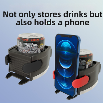 Държач за чаши за автомобилен въздушен вентил с монтаж за телефон, ABS, модел AC-2287, водоустойчив, устойчив на натиск, персонализируем