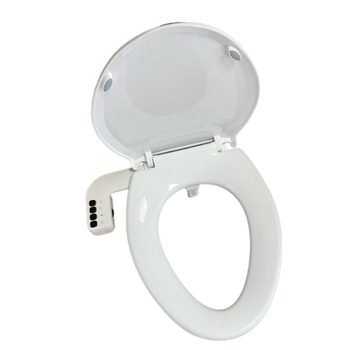 Toaletný kryt s bidetom, PP+ABS, model S017-J030-01, vzdialenosť otvorov 134–186 mm, podľa vzorky prispôsobené, proti nárazu