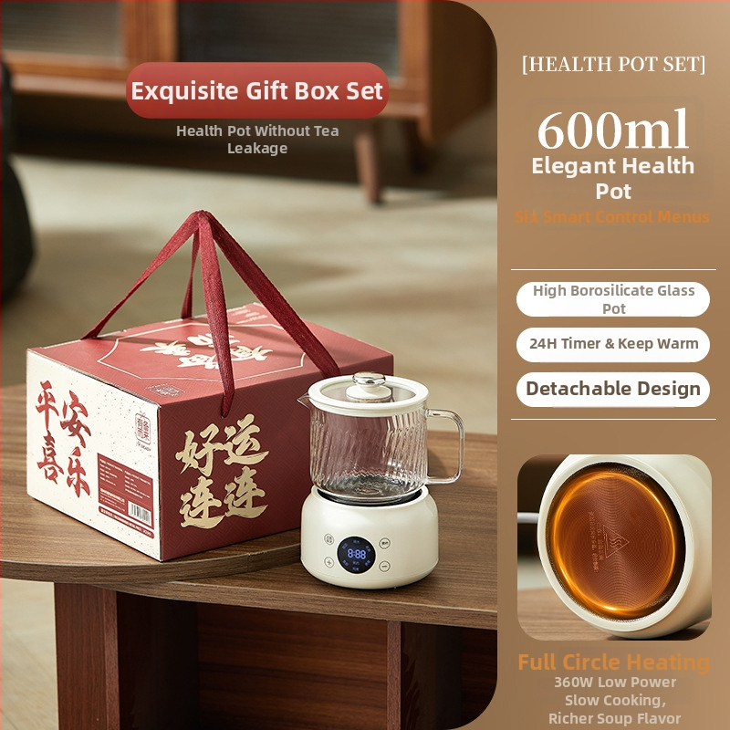 Zdravotný čajník s teplotnou reguláciou, telo z borosilikátového skla, objem 600 ml, 220 V, 375 W, dotykové ovládanie, model WW-A36