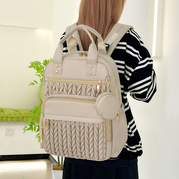 Majčinski ruksak od najlona, euro-američki retro stil, ultralagan, sklopiv, kaiš s zračnim jastučićem (9018)