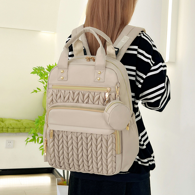 Majčinski ruksak od najlona, euro-američki retro stil, ultralagan, sklopiv, kaiš s zračnim jastučićem (9018)