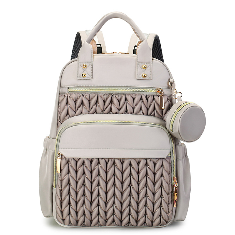 Majčinski ruksak od najlona, euro-američki retro stil, ultralagan, sklopiv, kaiš s zračnim jastučićem (9018)