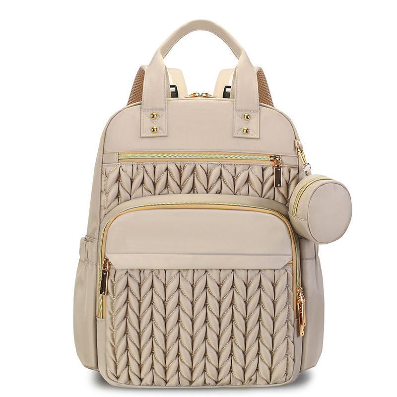 Majčinski ruksak od najlona, euro-američki retro stil, ultralagan, sklopiv, kaiš s zračnim jastučićem (9018)