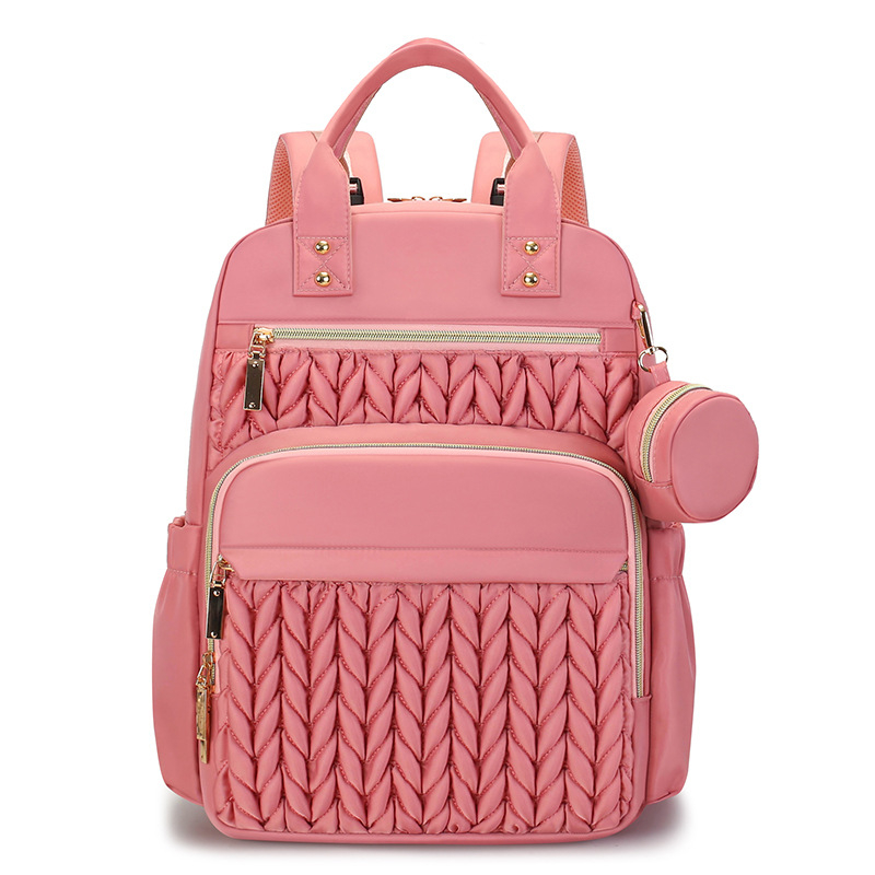 Majčinski ruksak od najlona, euro-američki retro stil, ultralagan, sklopiv, kaiš s zračnim jastučićem (9018)