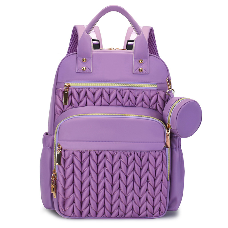 Majčinski ruksak od najlona, euro-američki retro stil, ultralagan, sklopiv, kaiš s zračnim jastučićem (9018)