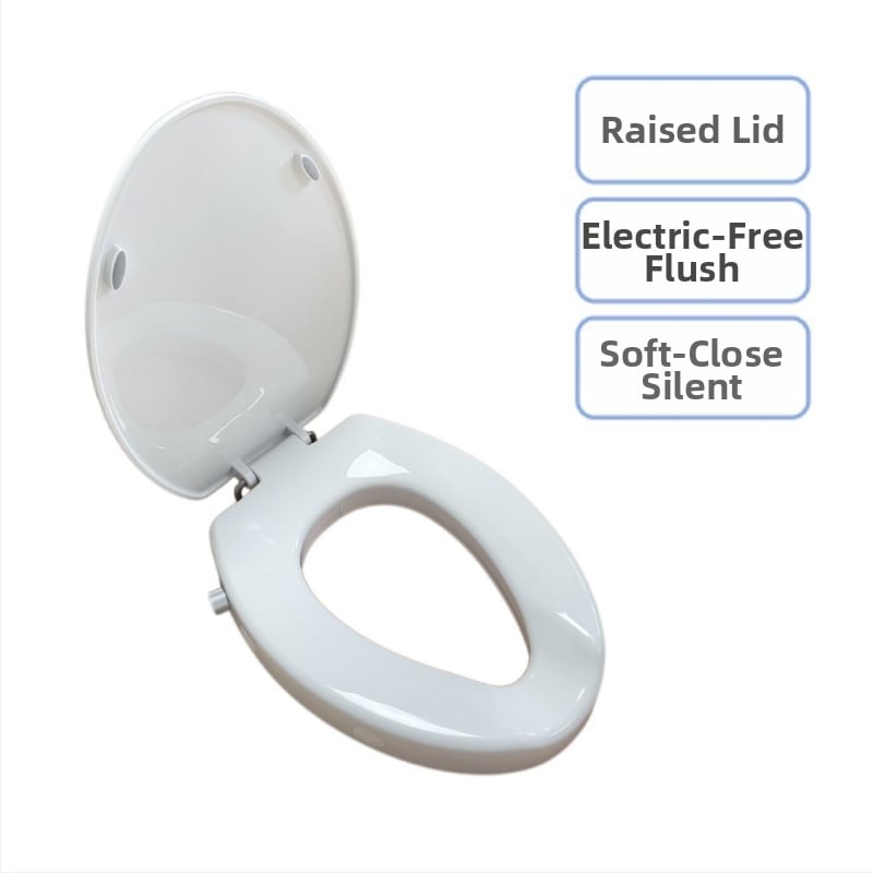 Inteligentné veko na toaletu, polstrované PP+ABS, nastaviteľná vzdialenosť otvorov, model S016-10, štýl Standard/Modern Minimalist, prispôsobenie podľa vzorky