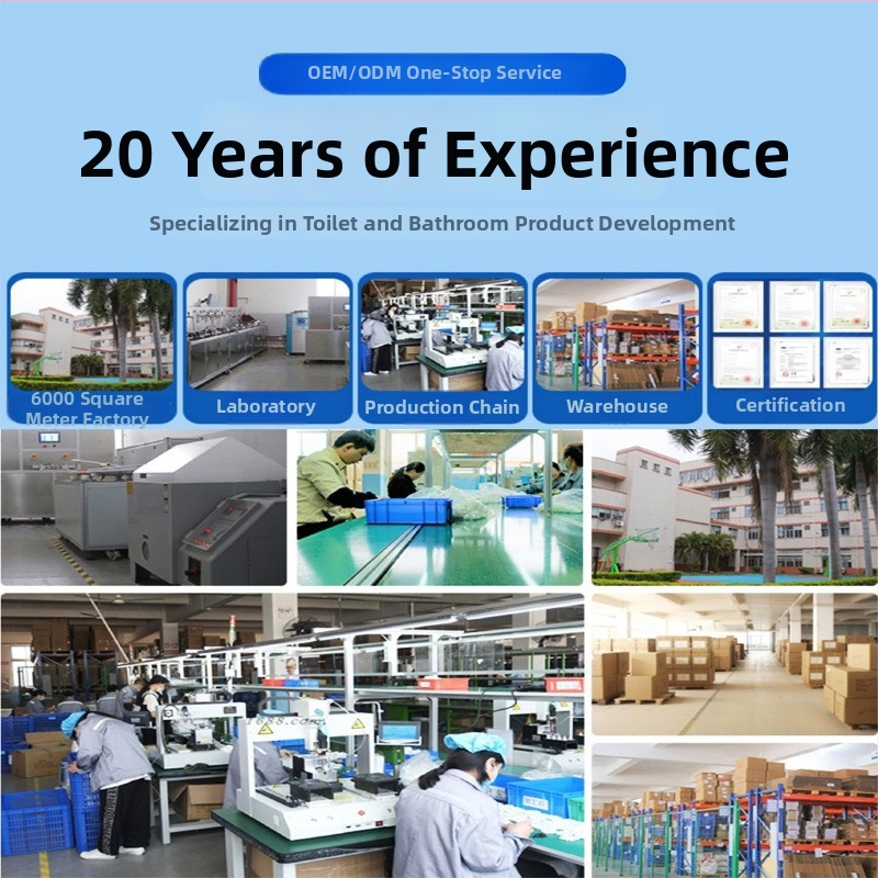 Inteligentné veko na toaletu, polstrované PP+ABS, nastaviteľná vzdialenosť otvorov, model S016-10, štýl Standard/Modern Minimalist, prispôsobenie podľa vzorky