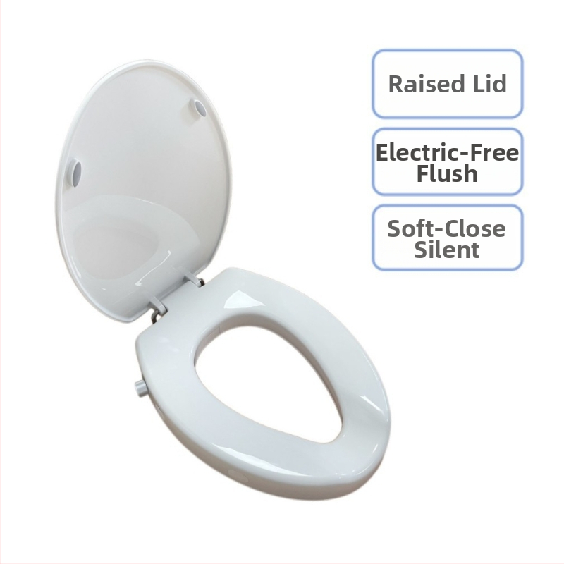 Inteligentné veko na toaletu, polstrované PP+ABS, nastaviteľná vzdialenosť otvorov, model S016-10, štýl Standard/Modern Minimalist, prispôsobenie podľa vzorky
