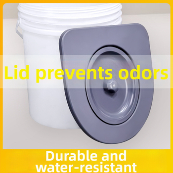 Univerzálny kruh na záchodové sedadlo s poklopom, hrúbkovaný, prenosný pre seniorov • Materiál: PP doska • Štýl: štandardný / moderný / minimalistický • Pôvod: Hebei