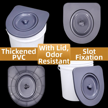 Univerzálny kruh na záchodové sedadlo s poklopom, hrúbkovaný, prenosný pre seniorov • Materiál: PP doska • Štýl: štandardný / moderný / minimalistický • Pôvod: Hebei