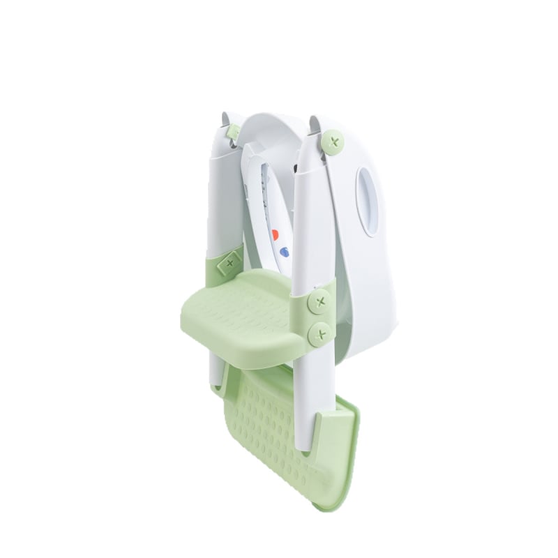 Детска тоалетна седалка със стъпаловиден дизайн, сгъваем рафт и калъф за подложка — полипропилен