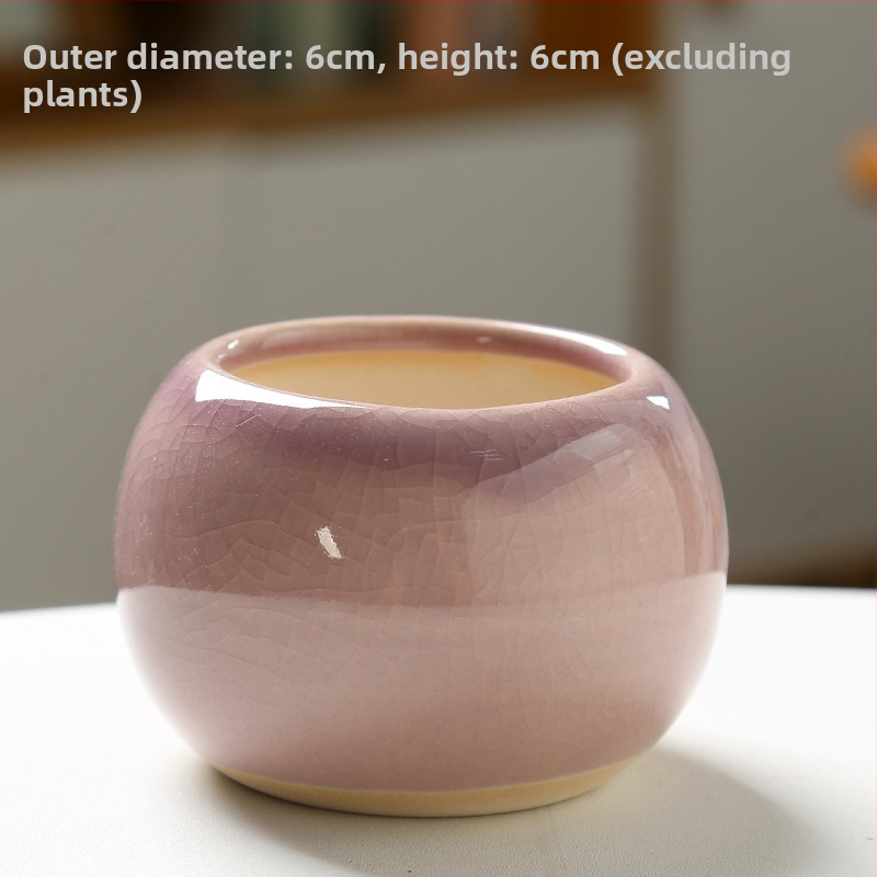 Keramický kvetináč na sukulenty, na podlahu, jednoduchý štýl, domáca záhrada