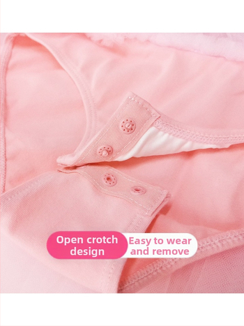 Fitdance Детска балетна рокля за момичета, памучна тъкан с къс ръкав, мека обработка на плат, сладък стил, за деца 3–8 години