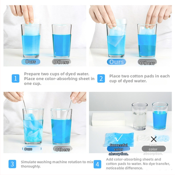 DDOXOO Lístky na zabránenie transferu farieb pri praní – Film na pohlcovanie farieb pre domáce práčko
