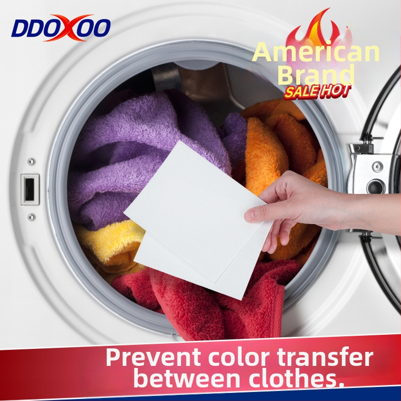 DDOXOO Lístky na zabránenie transferu farieb pri praní – Film na pohlcovanie farieb pre domáce práčko