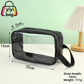 Make-up taška s veľkou kapacitou 20–35L, PU vonkajší materiál a PU podšívka, vodotesná a prenosná, zatváranie na zips, skrytá kapsa so zipsom, vnútorná kapsa na mince, trojrozmerná vonkajšia kapsa, mestský minimalistický štýl