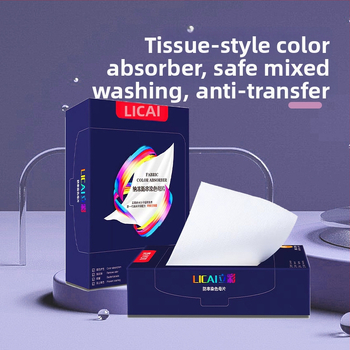 Li Cai Farbabsorbéne Pracie Listy, 50 listov, pre domáce práčky, listy proti prenosu farieb