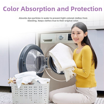 List na zachytávanie farieb do prania – Zabráni presakovaniu farieb, Pre pranie zmiešaných textílií, Vhodné pre rôzne tkaniny; Značka: Own Brand