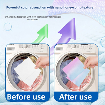 List na zachytávanie farieb do prania – Zabráni presakovaniu farieb, Pre pranie zmiešaných textílií, Vhodné pre rôzne tkaniny; Značka: Own Brand