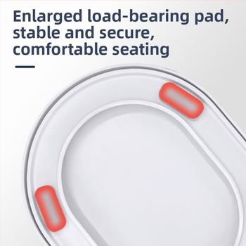 UV-typ polstrovaný kryt na toaletu, univerzálny, hrubá podpora nôžiek, PP doska, vzdialenosť dier 12-18